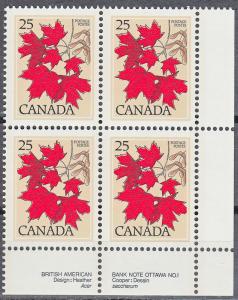 #719 Canada MNH Sugar Maple LR PB