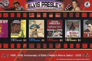 St. Vincent 2006 - SC# 3514 Elvis Presley in the Movies - Sheet of 4 Stamps MNH