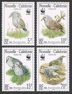 New Caledonia 798-801, MNH. Michel 1144-1147. WWF 1998. Bird Kagu.