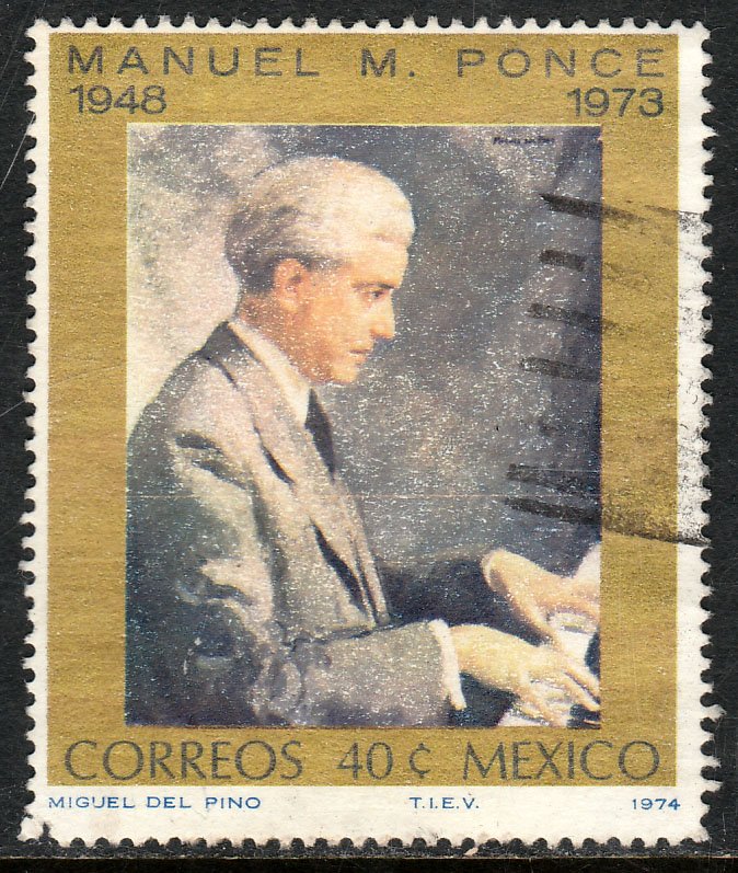 MEXICO 1059, Manuel M. Ponce, Composer. Used. VF. (475)