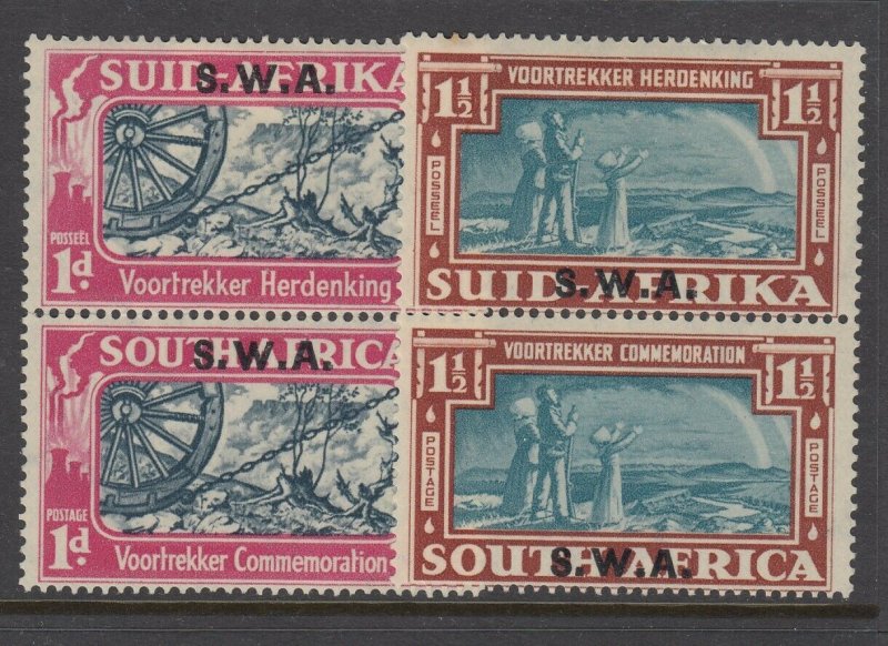 South West Africa, Scott 133-134 (SG 109-110), MHR (134 small gum stain)