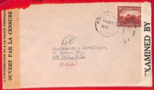 aa3659 - HAITI - POSTAL HISTORY - DOUBLE Censored AIRMAIL  COVER  to  USA  1942