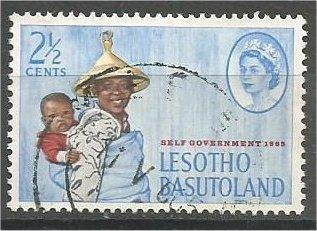 BASUTOLAND, 1965, used 21/2c, Mosotho, Scott 97