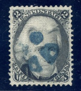 US SCOTT #93 USED-SUPERB W/ CROWE CERT TINY TINY CREASE (5/15/24 GP)