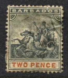 STAMP STATION PERTH -Barbados #73 Definitive Used - Perf.14 - Wmk.2 CV$1.25