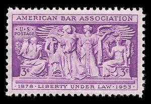 # 1022 MINT NEVER HINGED AMERICAN BAR ASSOCIATION VF+