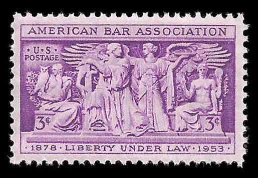 # 1022 MINT NEVER HINGED AMERICAN BAR ASSOCIATION VF+