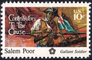 SC#1560 10¢ Contributors to the Cause: Salem Poor (1975) MNH