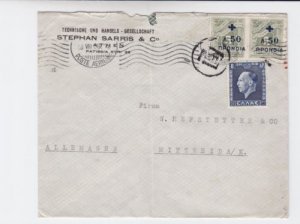 Greece 1938  to germany airmail stamps cover   r19742