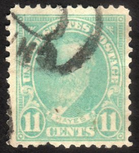 1922, US 11c, Rutherford B. Hayes, Used, Sc 563