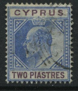 Cyprus KEVII 1903 2 piastres used