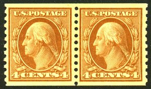 U.S. #495 MINT PAIR OG LH