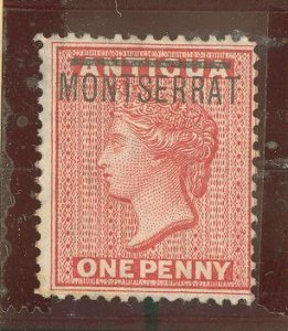 Montserrat #1 Unused Single (Queen)