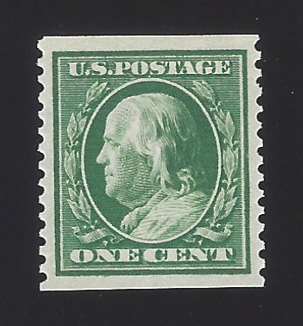 US #352 1909 Green Wmk 191 Perf 12 Vert Mint OG LH VF Scv $95