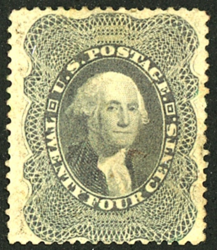 U.S. #37 USED LIGHT CANCEL