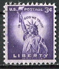 USA; 1954: Sc. # 1035:  Used Single Stamp