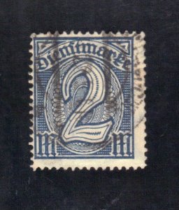 GERMAN SCOTT# O12 USED 2m 1920-21