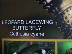 ​FERR ISLAND STAMP-2010 COLORFUL BEAUTIFUL LOVELY BUTTERFLY MNH MINI SHEET-VF