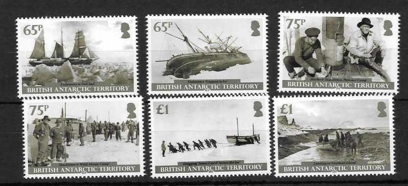 BRITISH ANTARCTIC TERR. SG644/9 2014 TRANS-ANTARCTIC EXPEDITION  MNH 