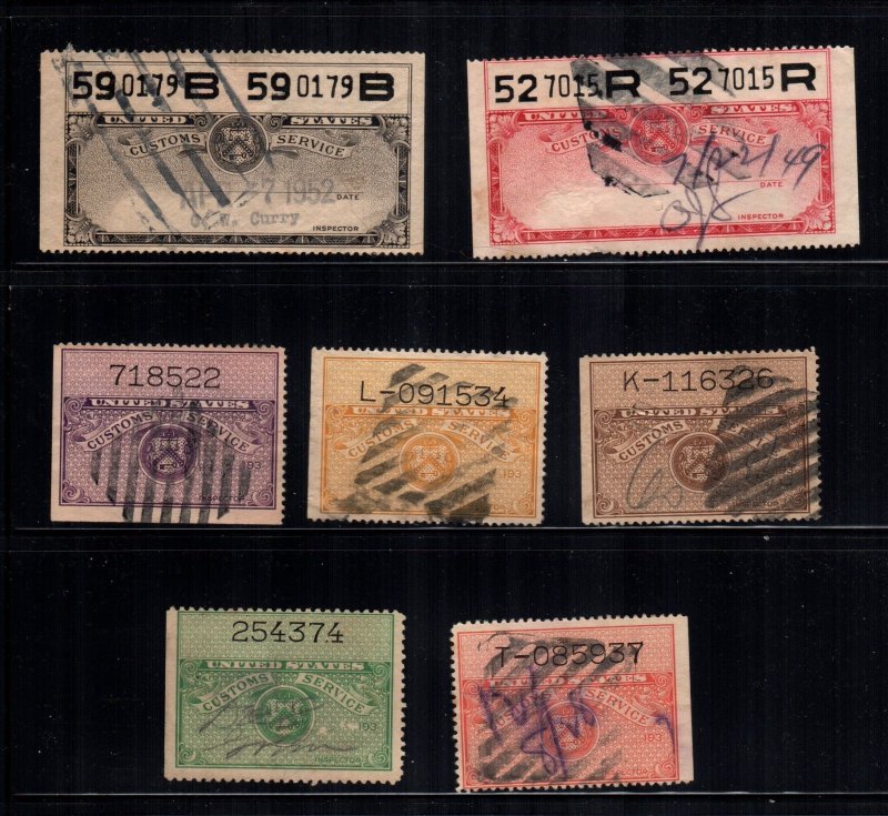 US 7 used customs revenues