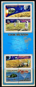 Cook Islands 1972 Sc#322c APOLLO MOON EXPLORATIONS Souvenir Sheet MNH