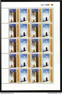 America Issue UNESCO world heritage Church Christian URUGUAY #1920 MNH sheet $95