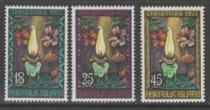 NORFOLK ISLAND SG197/9 1977 CHRISTMAS MNH