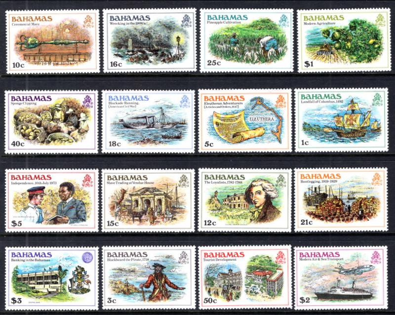 Bahamas 464-479 MNH VF