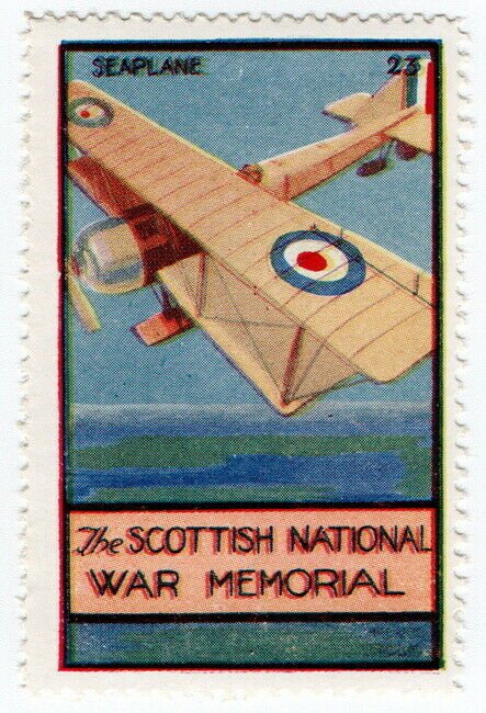 (I.B) Cinderella Collection : The Scottish War Memorial (Seaplane)