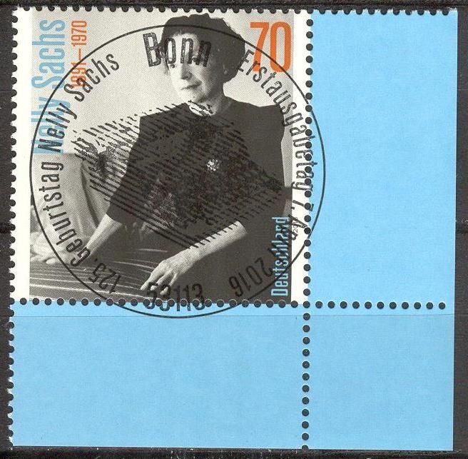 Germany 2016 Nelly Sachs Mi. 3230 Used CTO