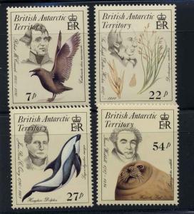 British Antarctic Territory Scott 125-28 MNH! Flora Fauna...