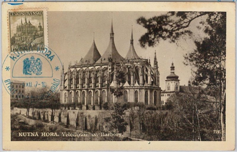 57136 - Czechoslovakia - POSTAL HISTORY: MAXIMUM CARD 1937 - ARCHITECTURE-