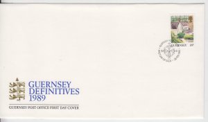 Guernsey 1989 Views 18p, official FDC