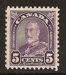 KGV Arch Issue 5c Dull Violet #169 NH