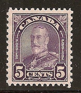 KGV Arch Issue 5c Dull Violet #169 NH