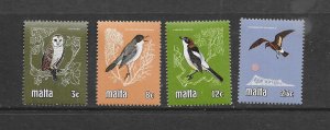 BIRDS - MALTA #580-3  MNH