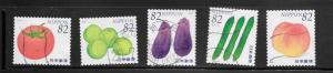 Japan #3693A-E Used Singles. No per item S/H fees (2015) (my4)