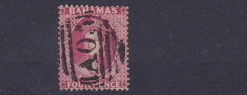 BAHAMAS  1863 - 77  S G 35  4D  BRIGHT ROSE   USED   CAT £40 