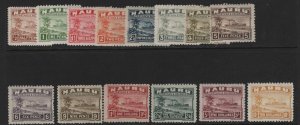 Nauru Scott # 17a - 30a  Set VF OG previously hinged cv $ 213 ! see pic !