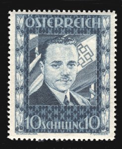 MOMEN: AUSTRIA SC #380 1936 DOLLFUSS MINT OG NH $1,100 LOT #67066*