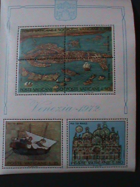 VATICAN CITY-1972-UNESCO CAMPAIGN TO SAVE VENICE PAINTINGS-MNH VERY FINE RARE