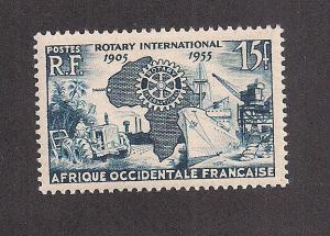 FRENCH WEST AFRICA SC# 64 F-VF OG 1955