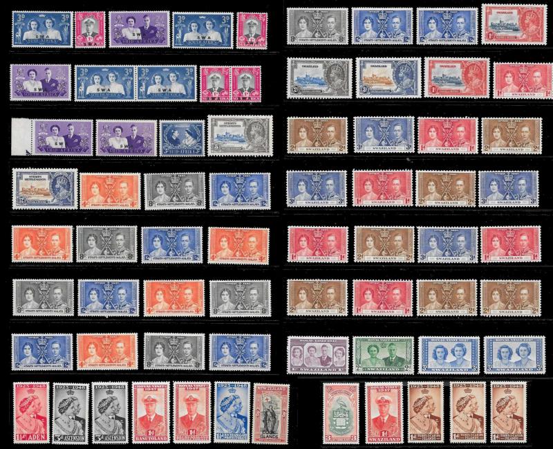 BRITISH COLONIES (1250+ Stamps) Omnibus Set Stamps Pairs Singles MNH/Mint/Used