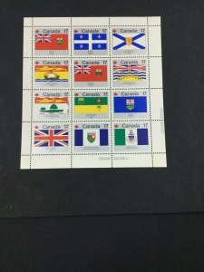 MOMEN: CANADA STAMPS #17c FLAG SHEET MINT OG NH LOT #44136