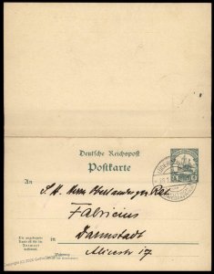 Germany 1914 SW Africa LUEDERITZBUCHT DSWA GS Postal Card Cover G78468