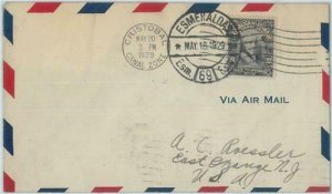 82875 - ECUADOR - Postal History - FIRST FLIGHT COVER Muller # 23 to USA - 1929