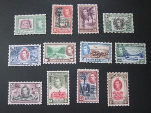 British Honduras 1938 Sc 115-126 KGVI set MH