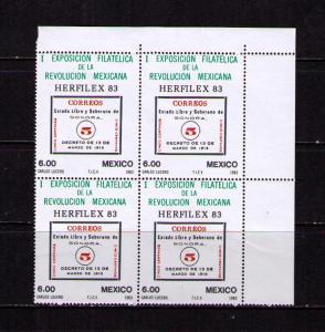 MEXICO Sc# 1311 MNH VF CNR MGN Blk4 1st Phil Expo Revolution