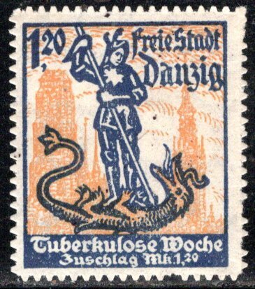Danzig - Scott # B3, mint hr