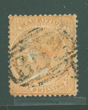 Mauritius #39v Used Single